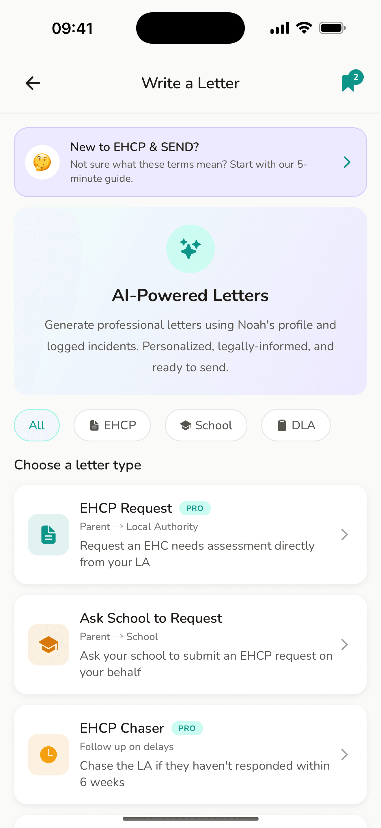AlongsideYou parent profile screen